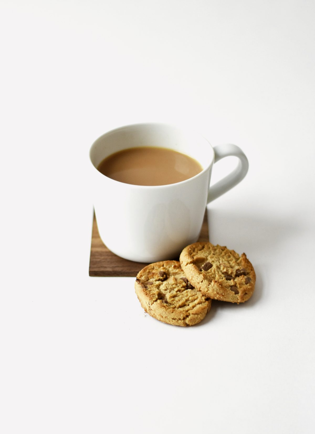 Morning tea in a hand-thrown mug